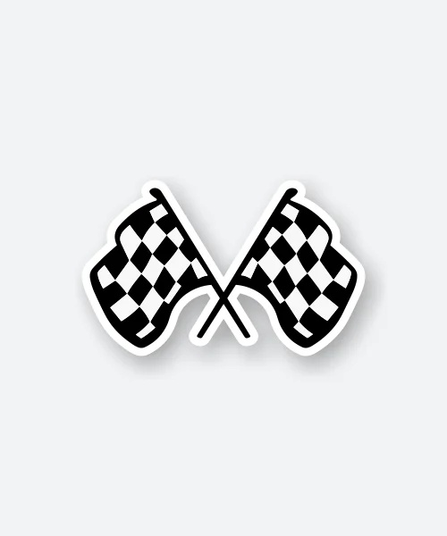 Race Begins Sticker