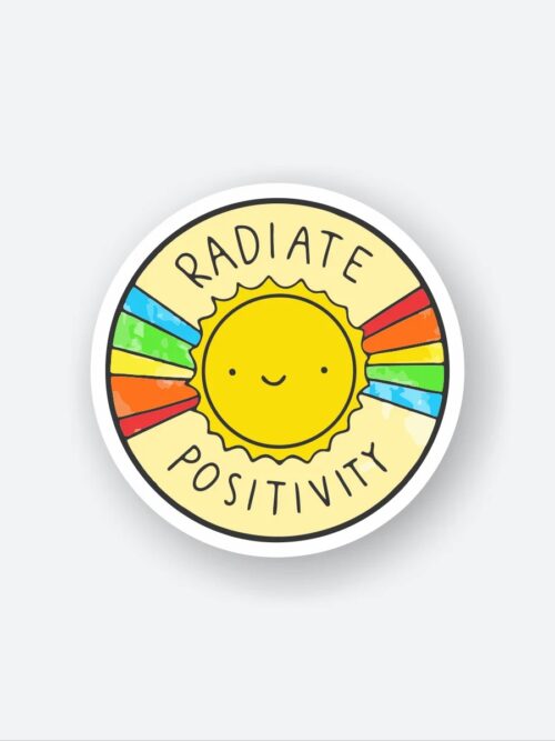 Radiate Positivity Sticker