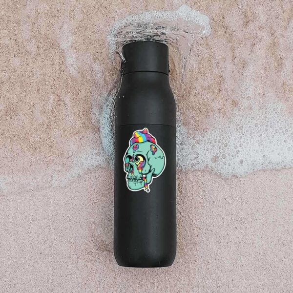 Rainbow Skull Sticker