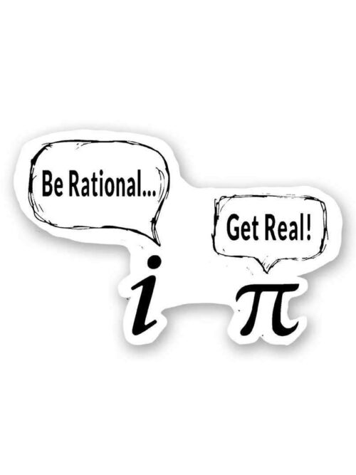 Rational VS Real Sticker
