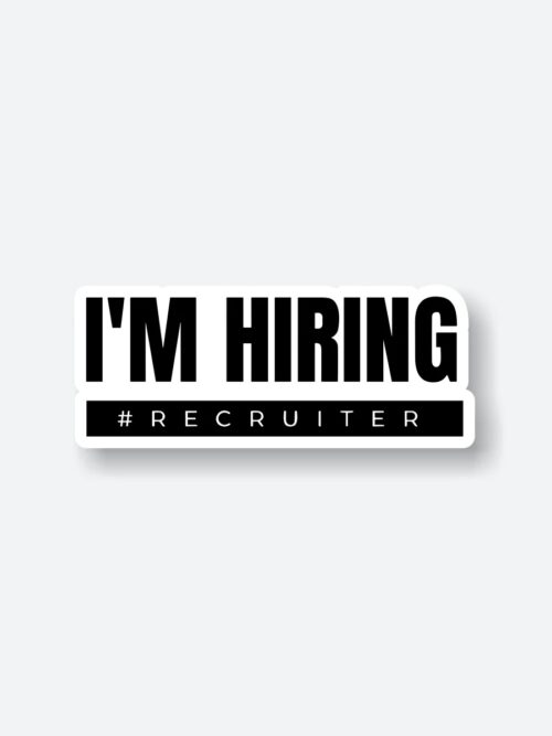Recruiter Sticker