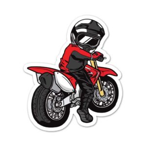 Red Bike Chibi Sticker Red Bike Chibi Sticker