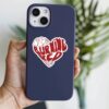 Red Burning Heart Sticker