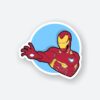 Red Hero Iron Man Sticker