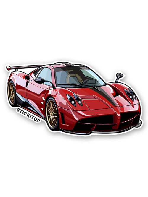 Red Huayra Sticker