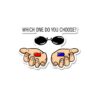 Red Or Blue Sticker