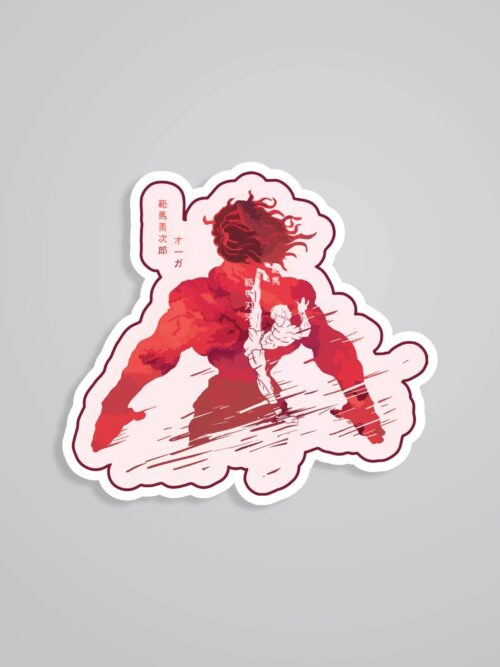 Red Shadow Of Strength Baki Anime Stickers