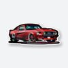 Red Shelby Mustang Sticker