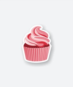 Red Velvet Cupcake Sticker