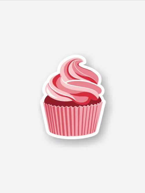 Red Velvet Cupcake Sticker