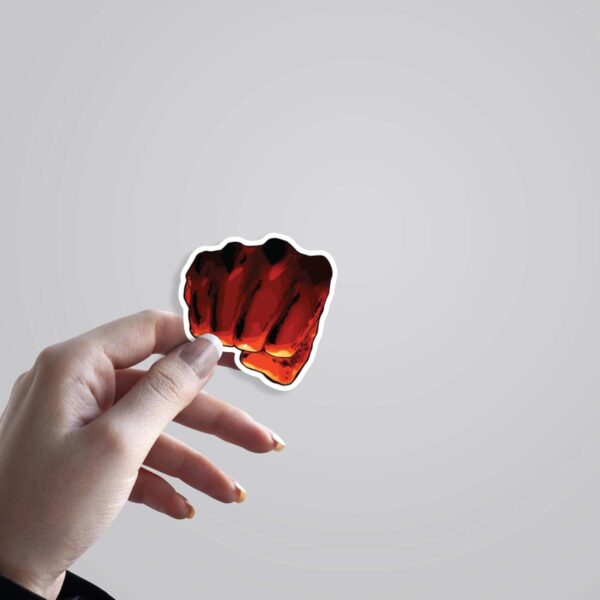 Red Fist Of One Punch Man Anime Stickers Red Fist Of One Punch Man Anime Stickers