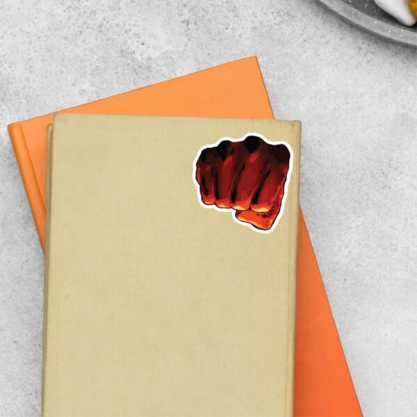 Red Fist Of One Punch Man Anime Stickers Red Fist Of One Punch Man Anime Stickers