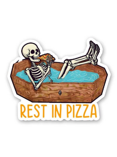 Rest In Pizza Sticker