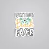 Resting Beach Face Witty Stickers