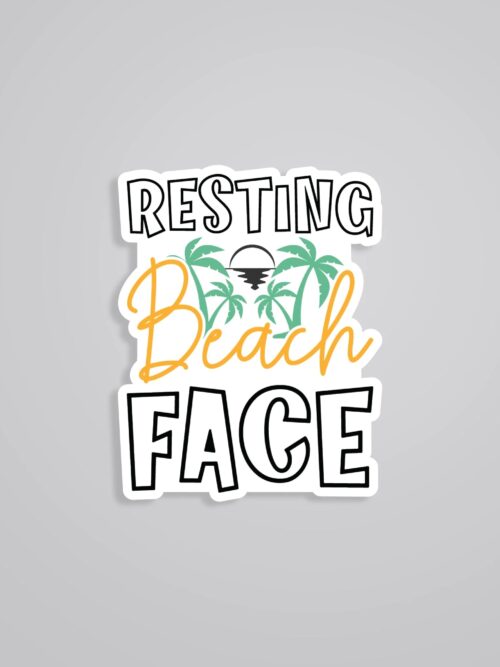 Resting Beach Face Witty Stickers