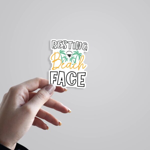 Resting Beach Face Witty Stickers Resting Beach Face Witty Stickers