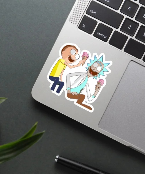 Rick And Morty Ice Cream Sticker