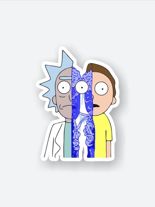 Rick And Morty Split Sticker