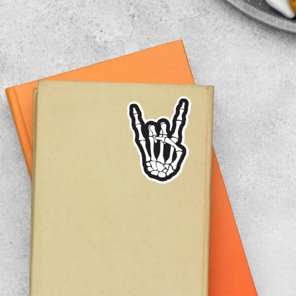 Rock Skeleton Hand Witty Stickers Rock Skeleton Hand Witty Stickers