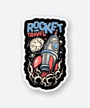 Rocket Travel Sticker