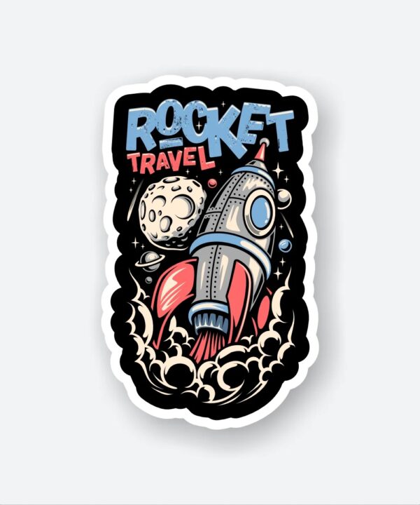 Rocket Travel Sticker