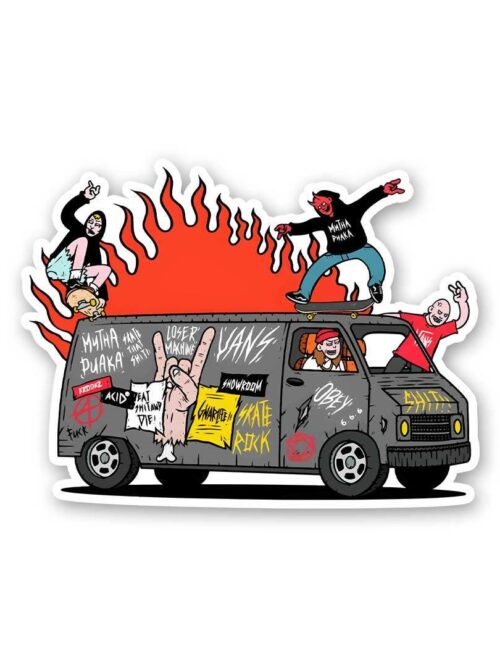 Rocking Van Sticker