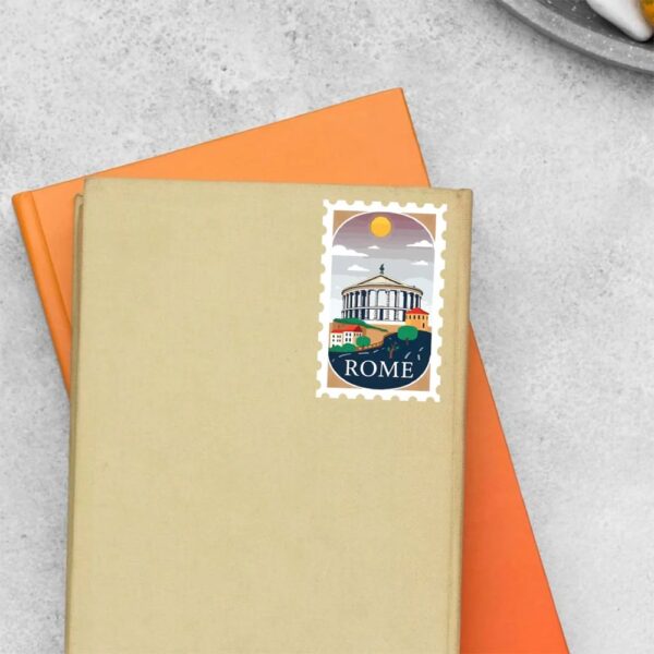 Rome Ancient Architecture Post Stamp Travels Stickers
