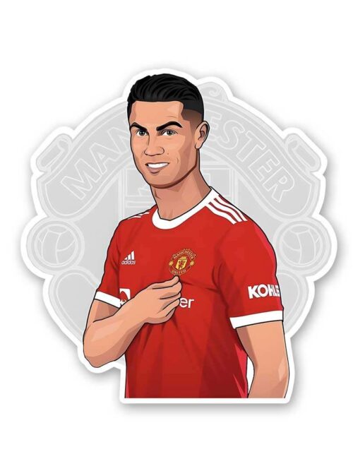 Ronaldo Manchester United Sticker