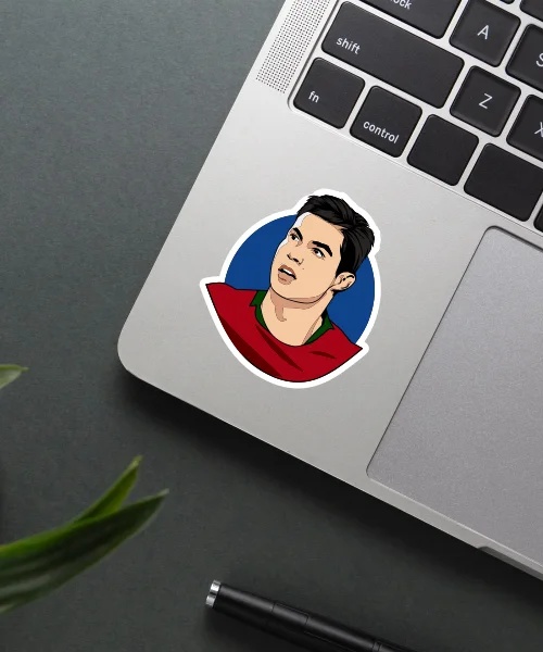 Ronaldo Young Sticker
