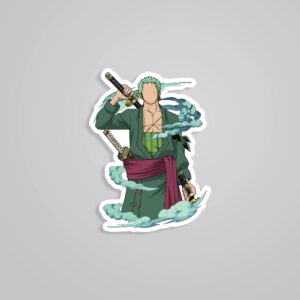 Roronoa Zoro Minimalist Anime Stickers Roronoa Zoro Minimalist Anime Stickers