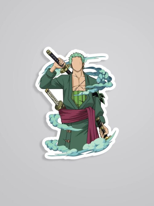 Roronoa Zoro Minimalist Anime Stickers