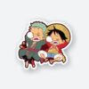 Rozo And Luffy Sleeping Sticker