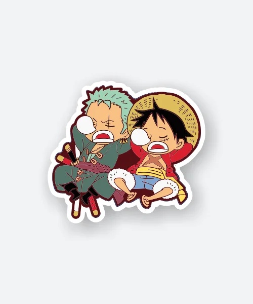Rozo And Luffy Sleeping Sticker
