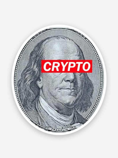 Run Crypto For President Sticker