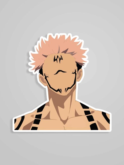 Ryomen Sukuna Minimalist Anime Stickers