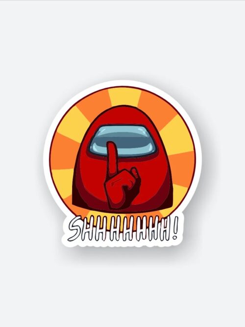 SHHHHHH Among Us Sticker