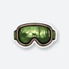 SKI Goggles Sticker