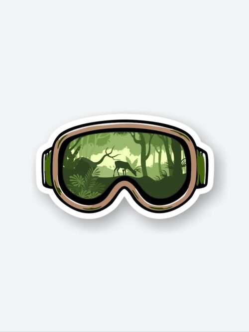 SKI Goggles Sticker
