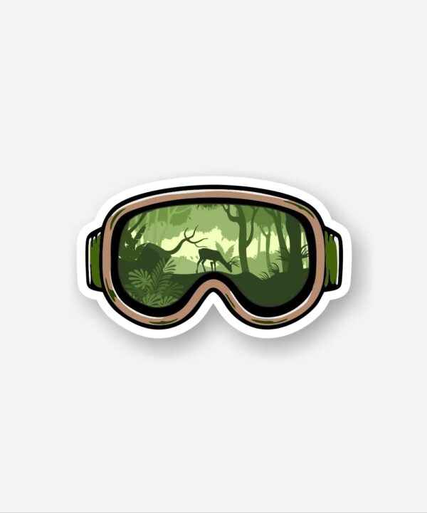 SKI Goggles Sticker