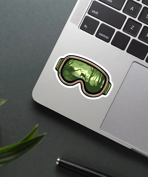 SKI Goggles Sticker