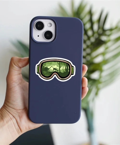 SKI Goggles Sticker