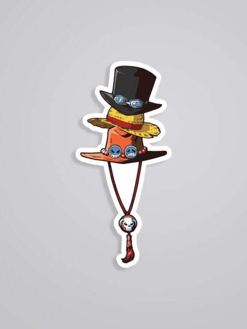 Sabo Luffy Ace Hats Anime Stickers