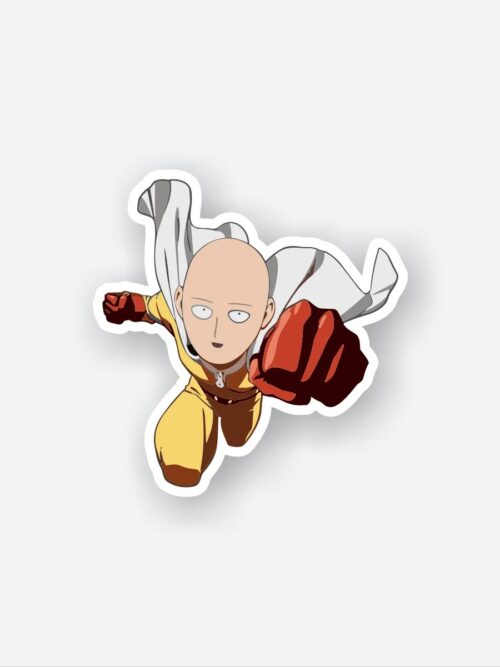 Saitama Flying One Punch Man Sticker