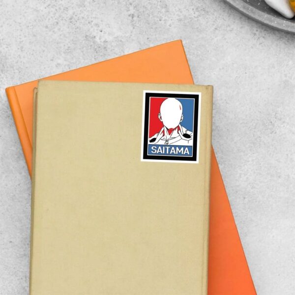 Saitama Minimalist Anime Stickers