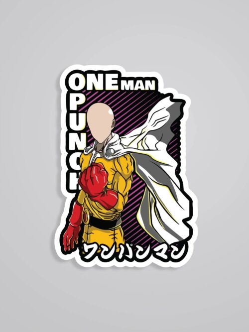Saitama The Caped Baldy Anime Stickers