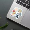 Saitama And Genos Sticker