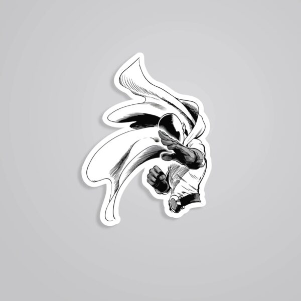 Saitama In Black And White Anime Stickers