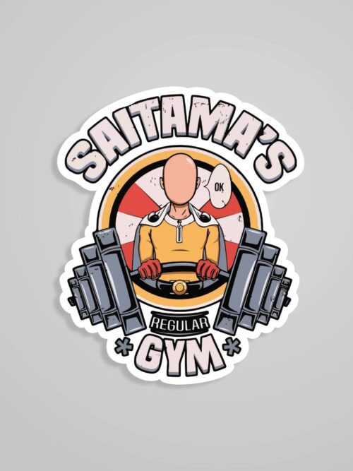 Saitamas Gym Anime Stickers