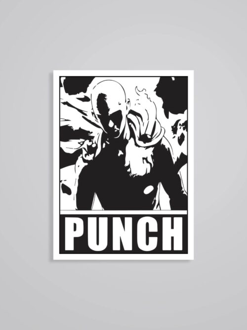 Saitamas Ultimate Punch Anime Stickers