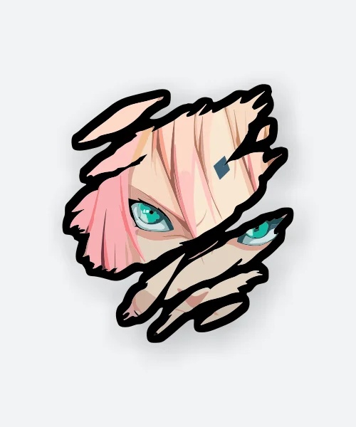 Sakuras Furious Eye Sticker
